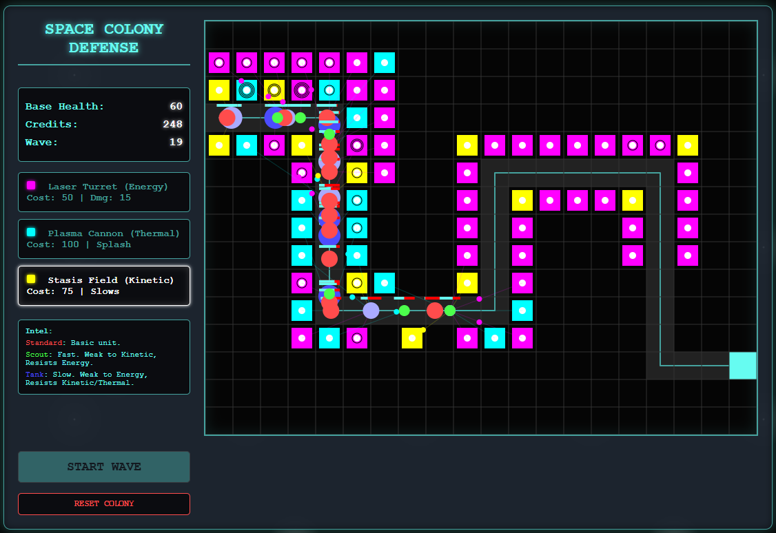 Space Colony Defense Gameplay